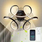 Socket Fan Ceiling Fan with Light | 5 Blades, LED, Remote Control