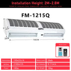 Air Curtain Door Fan | Wall Mounted, Silent | Commercial Entrance