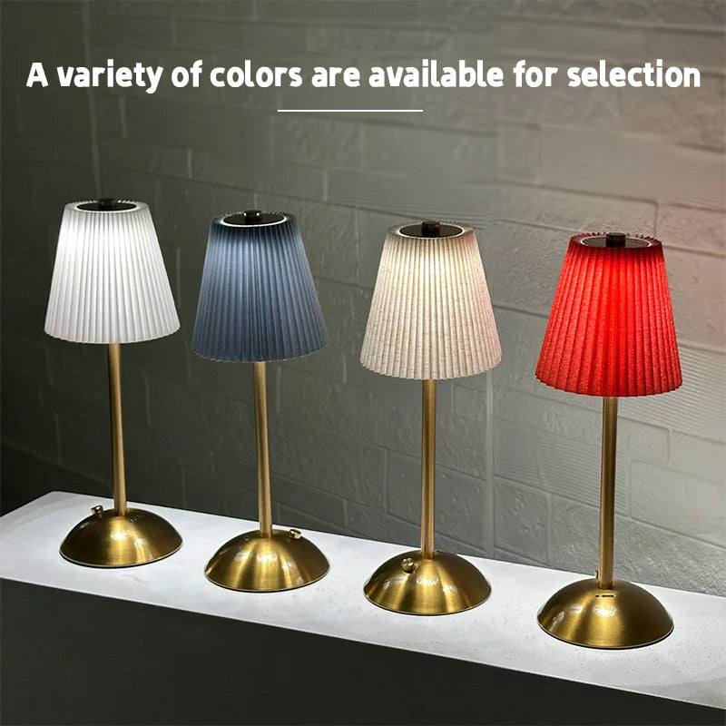 Desk Lamp USB Rechargeable | Cordless Nightstand Lamp | Dimmable Touch Control
