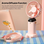 Portable Mini Fan | 3-in-1 Design, 5 Speed Levels, LED Display