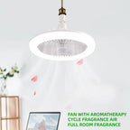 DC Ceiling Fan with LED Light | Remote Control, Dimmable | E27 Base, Modern