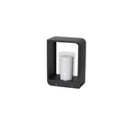 Solar garden lights LED bollard stainless steel black waterproof, 3 sizes