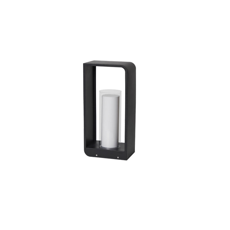 Solar garden lights LED bollard stainless steel black waterproof, 3 sizes