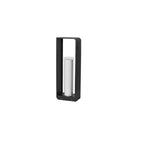 Solar garden lights LED bollard stainless steel black waterproof, 3 sizes