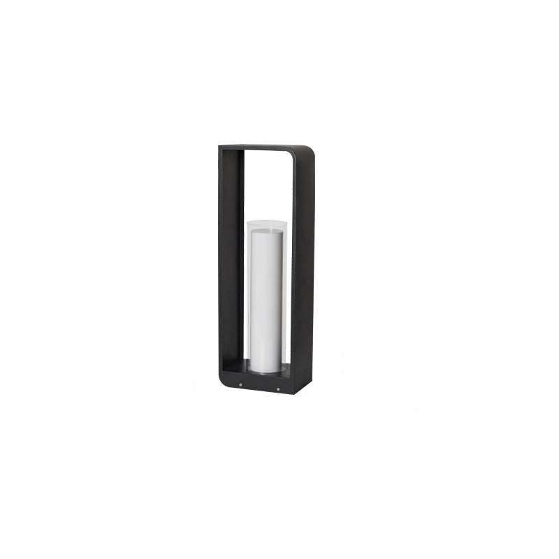 Solar garden lights LED bollard stainless steel black waterproof, 3 sizes
