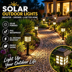 Solar path lights outdoor waterproof LED garden stake lamp for lawn and walkway