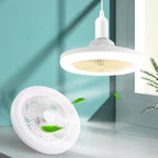 DC Ceiling Fan with LED Light | Remote Control, Dimmable | E27 Base, Modern