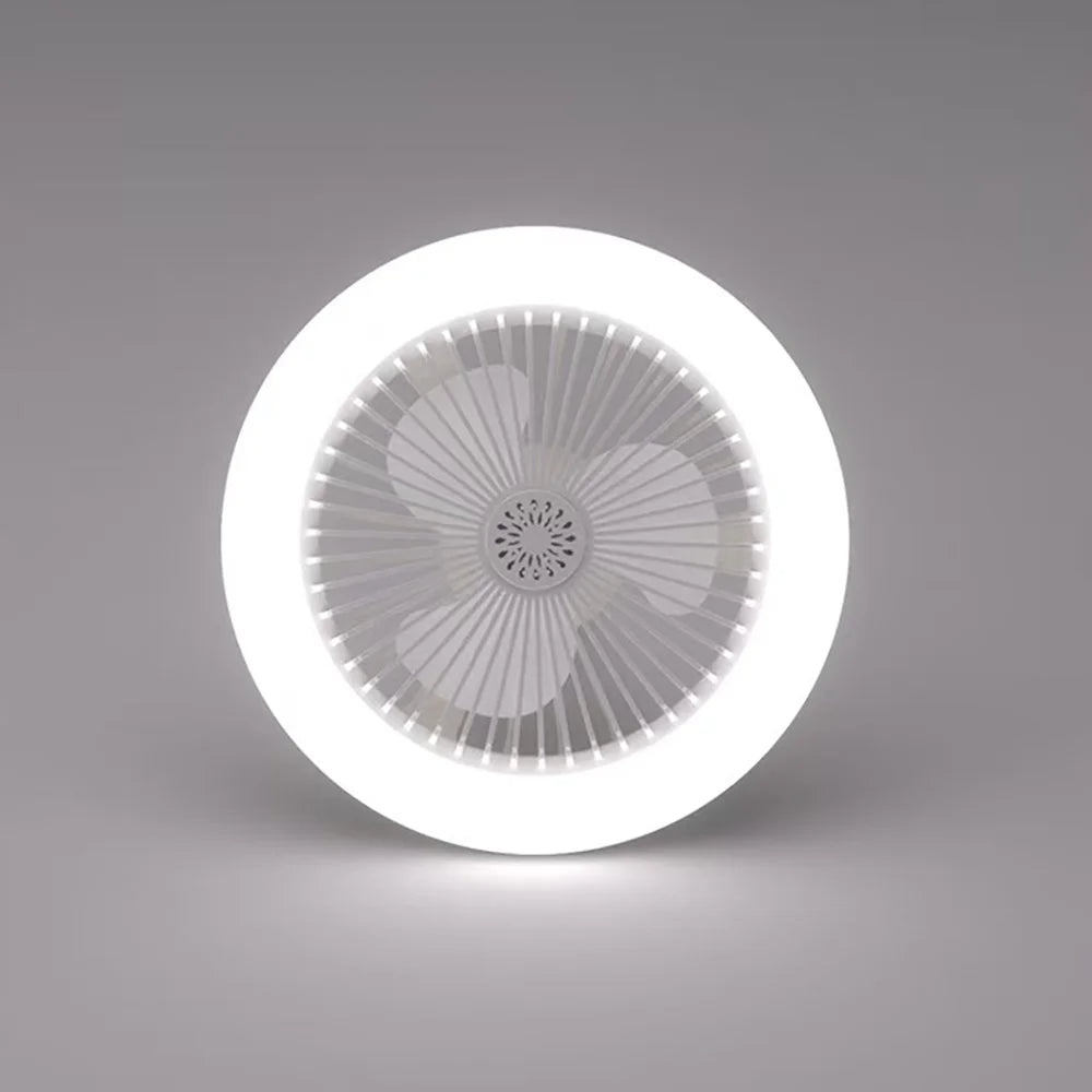 DC Ceiling Fan with LED Light | Remote Control, Dimmable | E27 Base, Modern