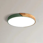 LED ceiling light fixture Scandinavian wooden flush mount modern cozy ambiance