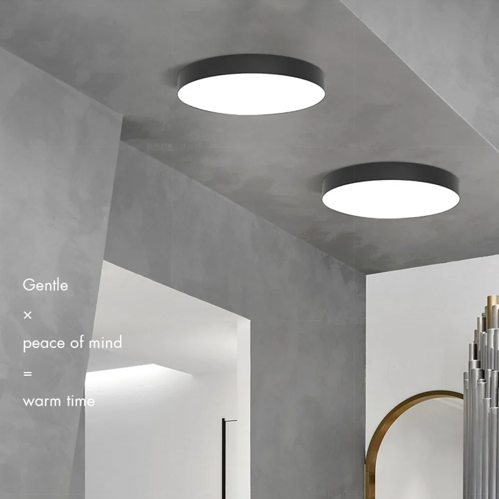 Vada | LED Ceiling Light | Round Minimalist, Dimmable | Aluminum &