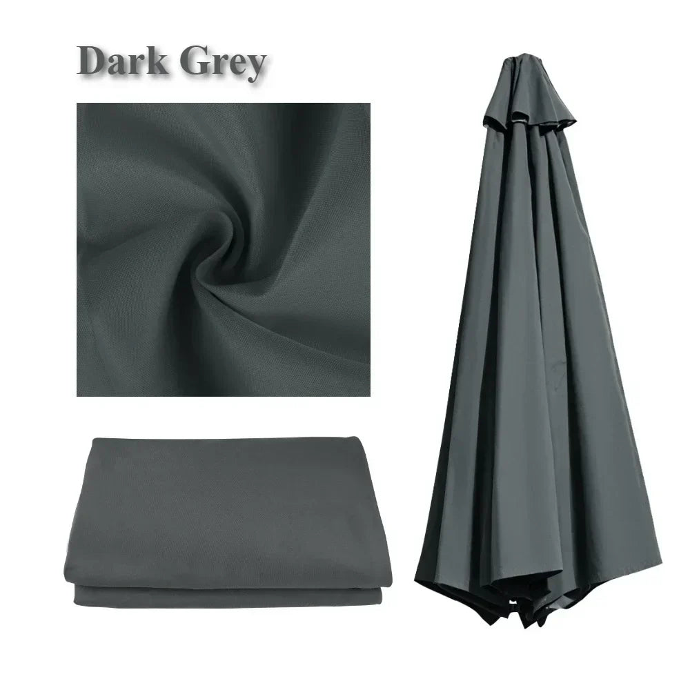 Patio Umbrella Replacement Cover | Waterproof, 6/8 Rib | Garden Shade