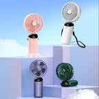 Portable Mini Fan | 3-in-1 Design, 5 Speed Levels, LED Display