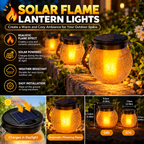 Solar Path Lights | Flickering Flame, Outdoor Garden Lantern