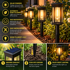 Solar Path Lights | Outdoor Garden Stake Lights | Waterproof LED Lighting