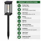 Solar Path Lights | Outdoor Garden Stake Lights | Waterproof LED Lighting