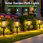 Solar Path Lights | Outdoor Garden Stake Lights | Waterproof LED Lighting