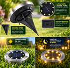 Solar Garden Lights | Wireless LED Outdoor Spike Lights | Auto On/Off