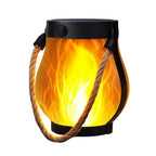 Solar Lantern Lights | Flickering Flame Effect, Waterproof, Dual Charging