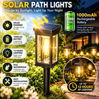Solar Path Lights | Outdoor Waterproof Lights | Garden Walkway, Lawn Lighting