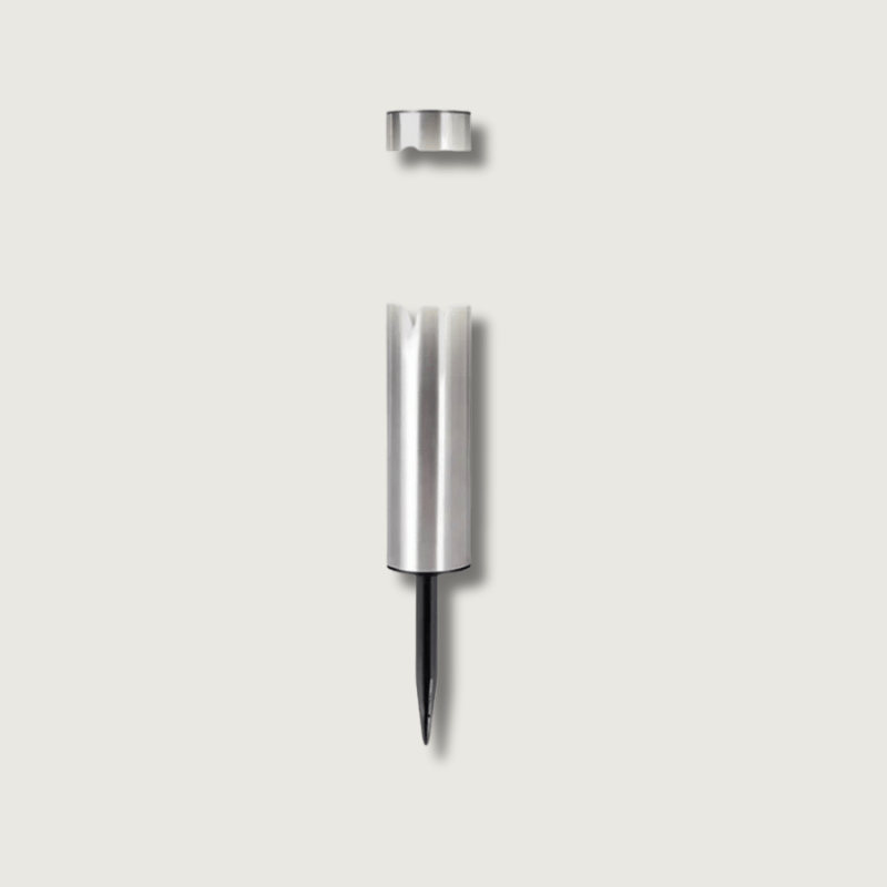 Solar garden lights IP65 waterproof with dusk-to-dawn sensor, stainless steel and glass path light