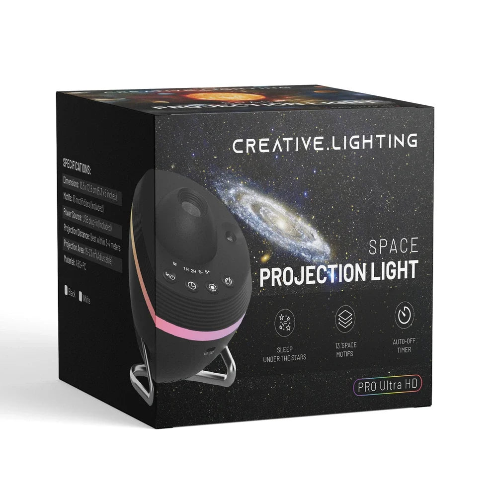 Space projection light star galaxy projector with 4K Ultra HD cosmic ceiling display