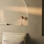 Fleur | Rechargeable Table Lamps Set | 4x Cordless Copper Lamps & Charging Station