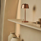 Fleur | Rechargeable Table Lamps Set | 4x Cordless Copper Lamps & Charging Station