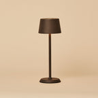Rechargeable cordless table lamp mocha brown, dimmable with 3 light modes, IP54 metal