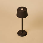 Rechargeable cordless table lamp mocha brown, dimmable with 3 light modes, IP54 metal