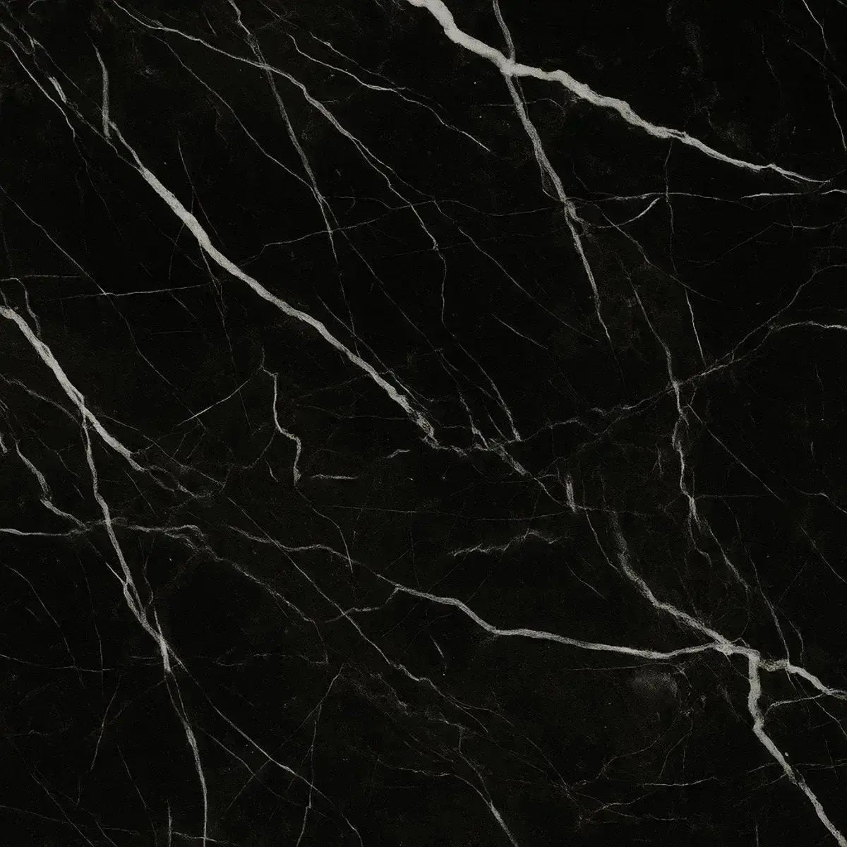 Rechargeable table lamp black Nero Marquina marble, cordless dimmable with modular lampshade