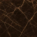 Rechargeable table lamp brown Emperador Dark marble, cordless dimmable, 18cm x 22cm