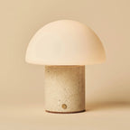 Cordless table lamps designer rechargeable, wood and marble