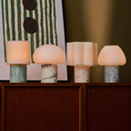 Rechargeable Table Lamp | White Marble, Cordless, Dimmable | USB-C