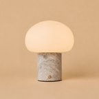 Briar | Rechargeable Marble Table Lamp | Cordless, Dimmable | White Statuarietto