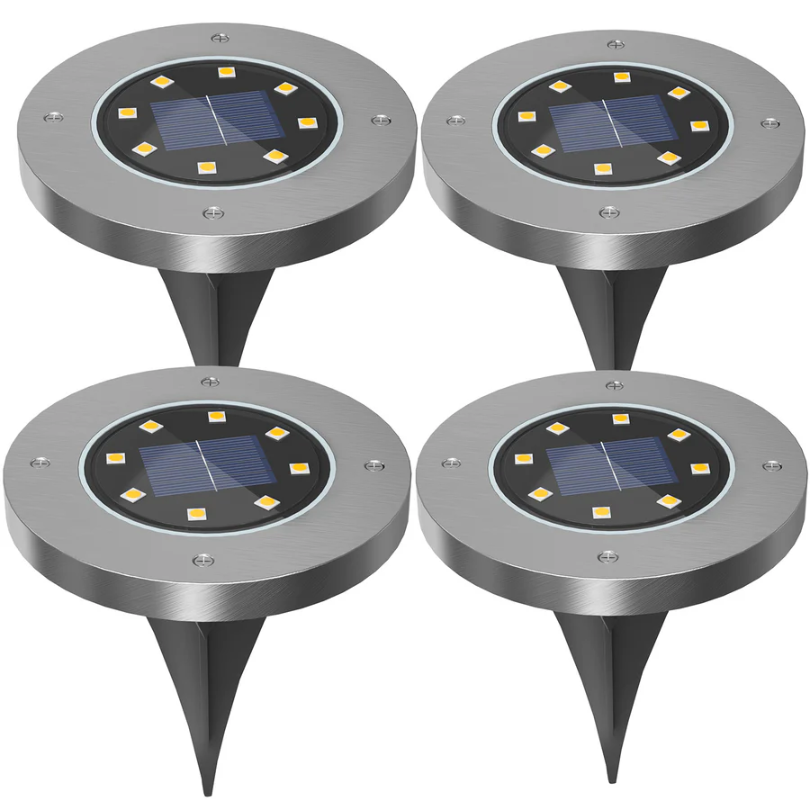 Solar path lights LED ground spike for garden driveway and patio, weatherproof IP65