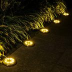 Solar path lights LED ground spike for garden driveway and patio, weatherproof IP65
