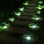 Solar path lights LED ground spike for garden driveway and patio, weatherproof IP65