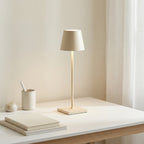 Cordless LED table lamp rechargeable dimmable IP65 outdoor dining terrace