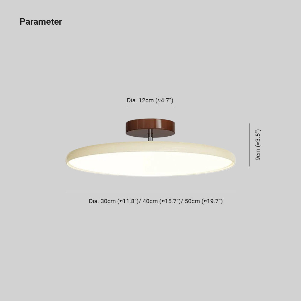 Adjustable flush mount ceiling light dimmable modern minimalist design for bedroom and living room