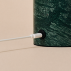 Rechargeable table lamp in green Verde Alpi marble, cordless dimmable, Rijks Collection