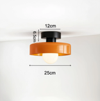 Vintage Glass Ceiling Light 25cm | 5 Colours | E27 Bulb Included