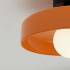 Vintage Glass Ceiling Light 25cm | 5 Colours | E27 Bulb Included