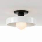 Vintage Glass Ceiling Light 25cm | 5 Colours | E27 Bulb Included