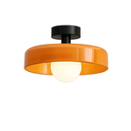 Vintage Glass Ceiling Light 25cm | 5 Colours | E27 Bulb Included