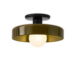 Vintage Glass Ceiling Light 25cm | 5 Colours | E27 Bulb Included