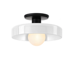 Vintage Glass Ceiling Light 25cm | 5 Colours | E27 Bulb Included