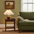 Table lamp with sculpted wave design and 3-step dimming, E26/E27, indoor use