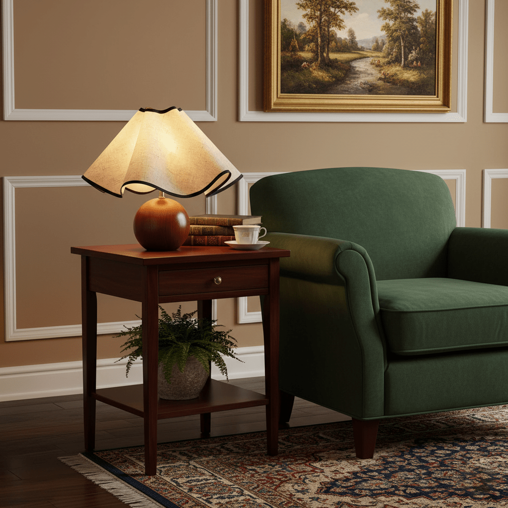 Table lamp with sculpted wave design and 3-step dimming, E26/E27, indoor use
