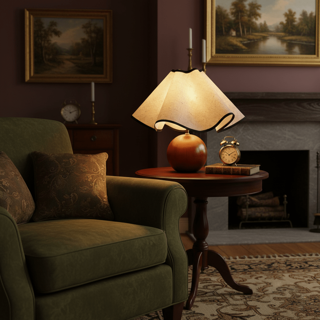 Table lamp with sculpted wave design and 3-step dimming, E26/E27, indoor use