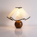 Table lamp with sculpted wave design and 3-step dimming, E26/E27, indoor use